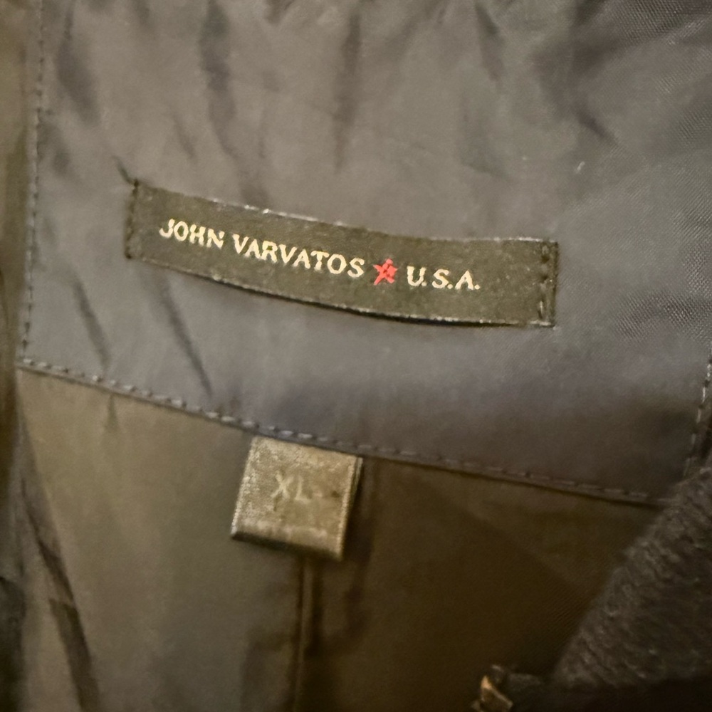 John Varvatos navy Racer Jacket - Picture 7 of 7